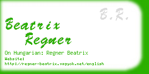 beatrix regner business card
